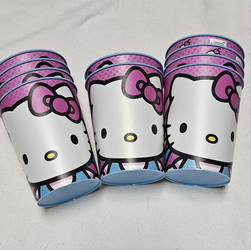 Hello Kitty Party Cups Plastic 16oz Birthday Holiday Kids Party Supplies